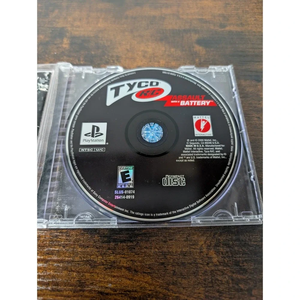 Tyco R/C Assault w/ a Battery 2000 Sony PlayStation 1 PS1 Manual